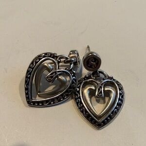 Brighton Two-Tone Heart Earrings